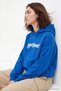 Saks Slogan Kalın İçi Polarlı Oversize/Geniş Kesim Kapüşonlu Örme Sweatshirt TWOAW27SW00170 - 3