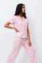 Standard Size Elasticated Pink Pajama Set - 4