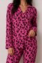 Women's Buttoned Winter Home Lilac Pajama Set - 3
