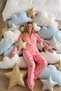 Women's Shirt Collar Long Sleeve Pink Pajama Set - 2