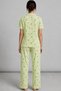 Women's Short-Sleeved Comfortable Green Pajama Set 4732 - 2