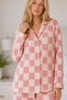 Women's Casual Flexible Loose Pink Pajama Set 4670 - 6