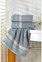 Neşe Home Lyric 3-Piece Gray Hand & Face Towel Set 50x100 – 675 g, 100% Cotton, Soft and Absorbent - 5