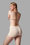 Women's Boxer Gathering and Shaping Non-Marking Seamless Knitted Boxer 2001 Beige - 4