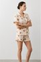 Women's Relaxed Elastic Snow White Pajama Set - 2