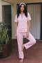 Viscose Blend Homewear Pink Pajama Set - 5