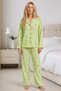 Women's Home Wear Comfortable Green Pajama Set 4660