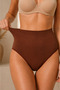 Women's High Elastic Brown Panties - 3