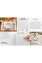 Set of 4 PVC American-Style Placemats, 30x45 cm, White with Geometric Patterned Design, for Tables and Plates - 2