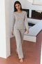 Women's Stylish Stretchy Gray Pajama Set - 6