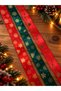 Set of 3 Christmas Ribbons, 2.5 cm X 1 Meter. |   Christmas Snowflake Patterned Decorative Gift Wrap Ribbons - 6