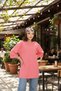 Pink Oversized Long-Sleeve T-Shirt with Double Side Slits | Cotton Basic Crew Neck Single Jersey Fabric - 3