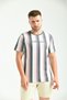 Multi Print Detailed Crew Neck T-Shirt