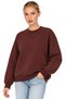 Brown Oversized Sweatshirt | Crew Neck | Drop Shoulder, Long Sleeves | Thick-Knit 3-Ply Brushed Inside Corduroy - 3