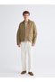 Comfortable, Pre-Shaped Velvet Stand-Up Collar Men’s Coat with Yoke Detail from Freezen Store - 3