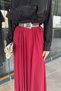 Belted Hijab Chiffon Skirt - 4