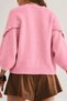 Gülseli Crew Neck Knit Sweater with Button Detail. - 4