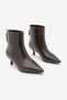 Women's Pointed Toe, Slim-Leg, High-Heeled, Zip-Up Boots in Derlis Brown