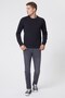 Newdwade Men's O Neck Sweatshirt Brown