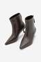 Women's Pointed Toe, Slim-Leg, High-Heeled, Zip-Up Boots in Derlis Brown - 5