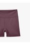 High-Waisted Slim-Fit Sports Biker Leggings - 8