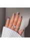 Clean and elegant ivory nude press-on nails