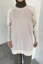 Gülseli Side Zipper Detailed Crew Neck Hijab Tunic - 2
