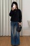 Women's Bow Embroidered Embellished Sweatshirt - 3