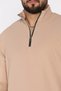 High Collar Jacquard Half Zipper Men's Sweatshirt - 4