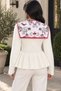 Gülseli Women's Knit Blouse with a Collar and Scarf Detail. - 4