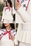 Gülseli Women's Knit Blouse with a Collar and Scarf Detail. - 5