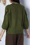 Gülseli Crew Neck Knit Sweater with Button Detail. - 6