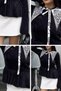 Gülseli Women's Knit Blouse with a Collar and Scarf Detail. - 6
