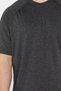 Men's Crew Neck Self-Patterned Emblem Detailed T-Shirt - 4