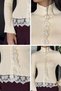 Gülseli Women's Lace-Detailed Front-Buttoned Knit Blouse - 5