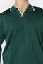 Men's Polo Neck Self-Stripe Patterned Knitwear Sweater - 4