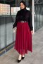 Belted Hijab Chiffon Skirt