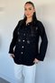 Double Pocket Stoned Denim Jean Jacket - 3