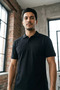Half Button Polo Collar Pocket Men's T-Shirt