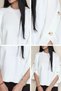 Gülseli Crew Neck Knit Sweater with Button Detail. - 5