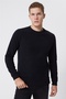 Newdwade men's crew neck sweatshirt black - 2