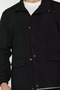 Lined Men's Seasonal Coat with Front Snap Fasteners - 4