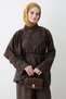 Ethnic Patterned Tunic Bitter Brown Set - 2