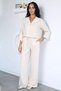 Crop Shirt Pants Double Set - 2