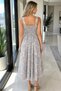 Gülseli Shoulder Tie Patterned Dress - 3