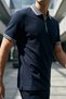 Front Zip Polo Neck T-Shirt