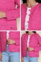 Gülseli Women's Knitted Patterned Sweater Jacket - 5