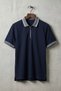 Front Zip Polo Neck T-Shirt - 3