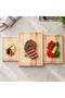 Handmade Natural Wood Cutting Board for Meat and Vegetables, Available in 3 Different Sizes. - 4