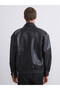From UZG STORE: A Relaxed-Fit, Tailored, Stand-Up Collar, Men’s Leather-Look Jacket for Style-Conscious Men - 8